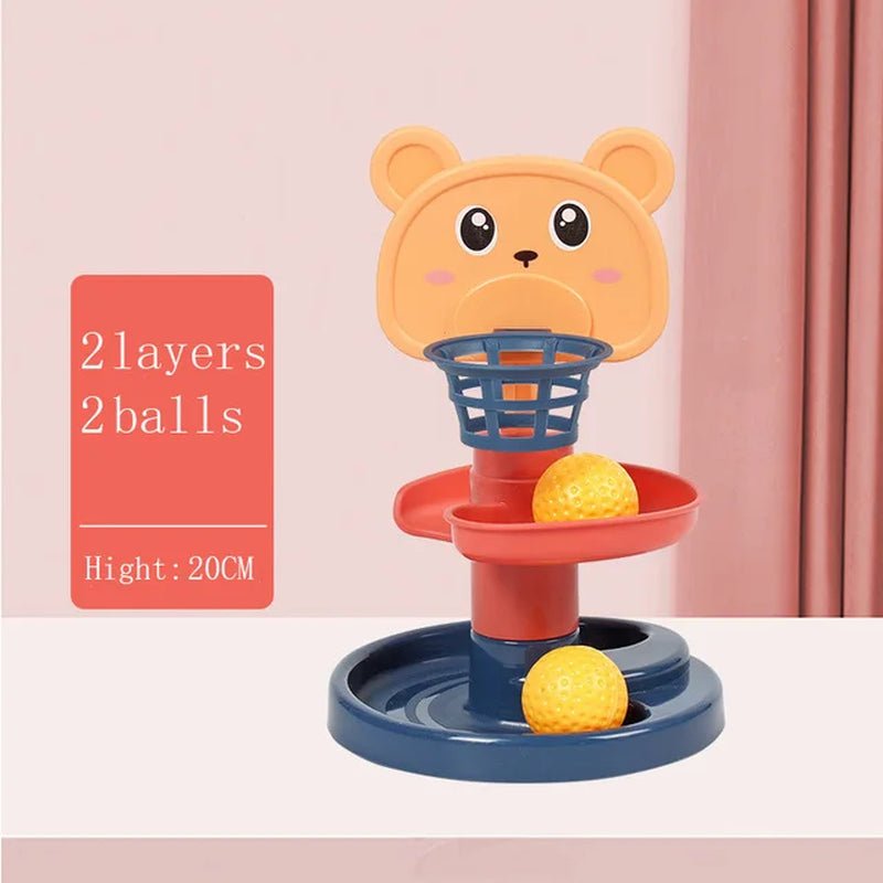 Montessori Baby Toy Rolling Ball Children Montessori Educational Games for Babies Stacking Track Baby Development Toys Children - FLUFFI