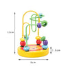Montessori Baby Toys Wooden Roller Coaster Bead Maze Abacus Math Toys Toddler Early Educational Toys for Kids Children 1 - 3 Years - FLUFFI