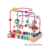 Montessori Baby Toys Wooden Roller Coaster Bead Maze Abacus Math Toys Toddler Early Educational Toys for Kids Children 1 - 3 Years - FLUFFI
