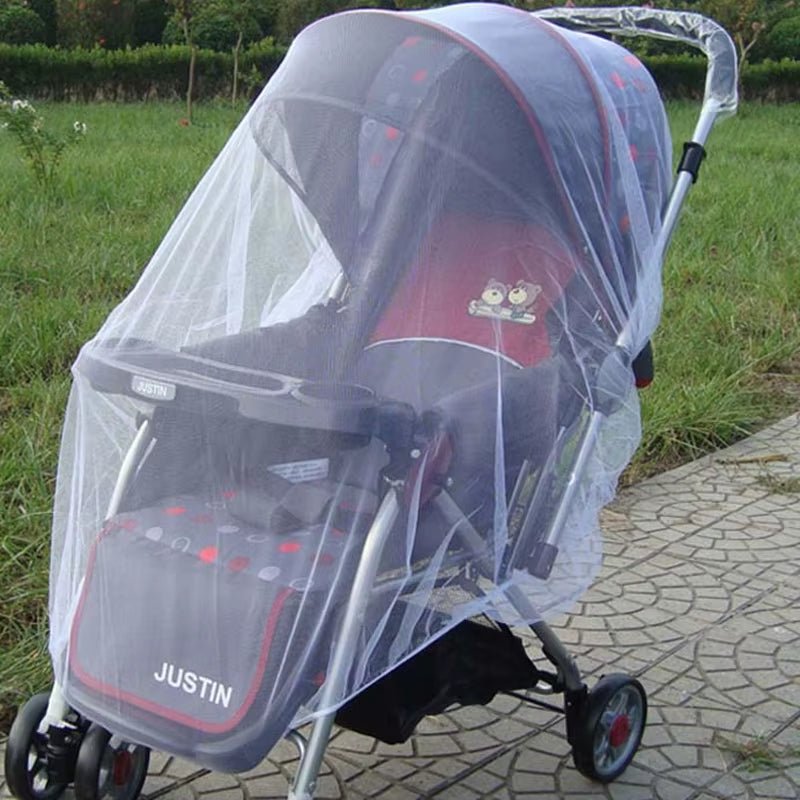Mosquito Net on the Stroller Baby Carriage Mesh Cover Universal Summer Anti - Mosquito Tent Protection Newborn Kids Mosquito Net - FLUFFI