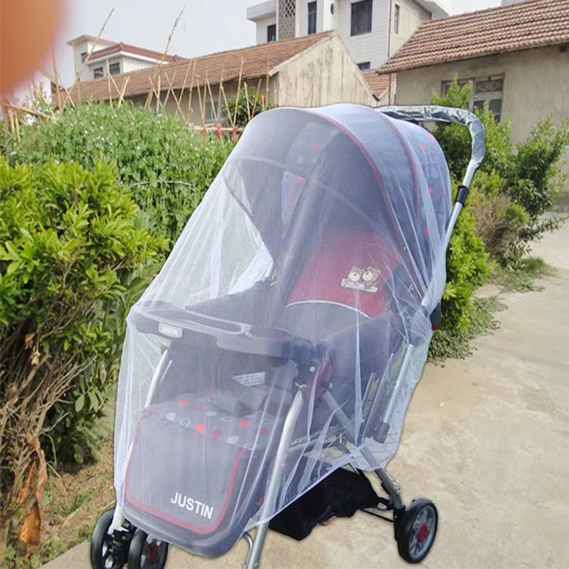 Mosquito Net on the Stroller Baby Carriage Mesh Cover Universal Summer Anti - Mosquito Tent Protection Newborn Kids Mosquito Net - FLUFFI