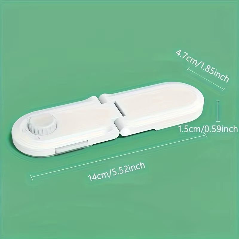 Multi - Use Adhesive Straps Locks Childproofing Baby Proofing Cabinet Latches for Drawers Fridge Door Oven Window No Drilling - FLUFFI