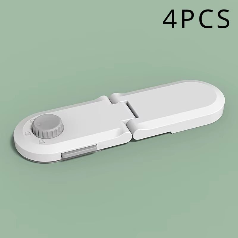 Multi - Use Adhesive Straps Locks Childproofing Baby Proofing Cabinet Latches for Drawers Fridge Door Oven Window No Drilling - FLUFFI