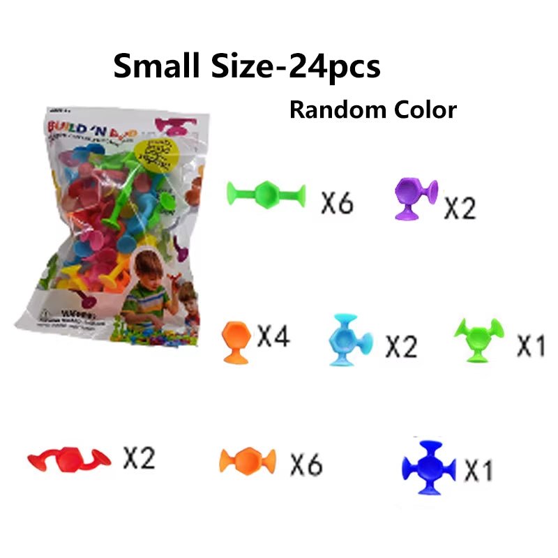Multicolored Sucker Toys,Building Blocks Pop Suction Cup Toy,Construction Set,Parent - Child Interactive - FLUFFI