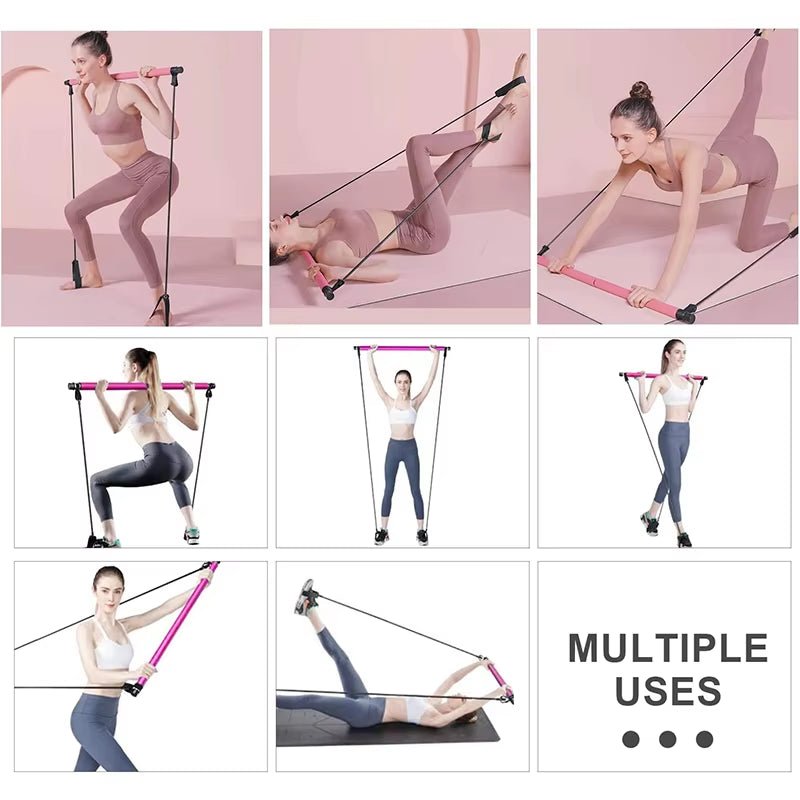 Multifunctional Pilates Bar | Combination Fitness | Yoga Chest Expansion - FLUFFI