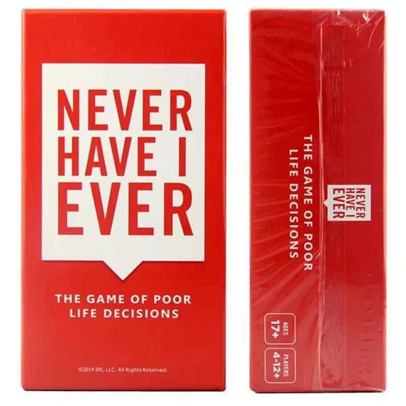 Never Have I Ever | Deluxe Box | Mega Set 550 Cards |Extension Board Game - FLUFFI
