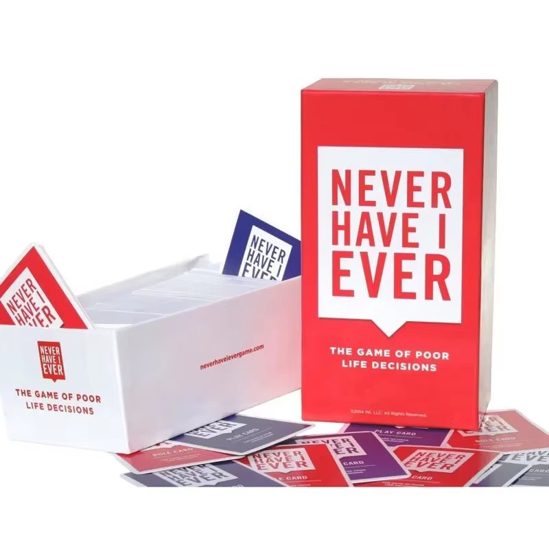 Never Have I Ever | Deluxe Box | Mega Set 550 Cards |Extension Board Game - FLUFFI