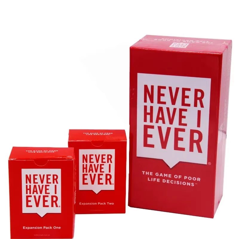 Never Have I Ever | Deluxe Box | Mega Set 550 Cards |Extension Board Game - FLUFFI