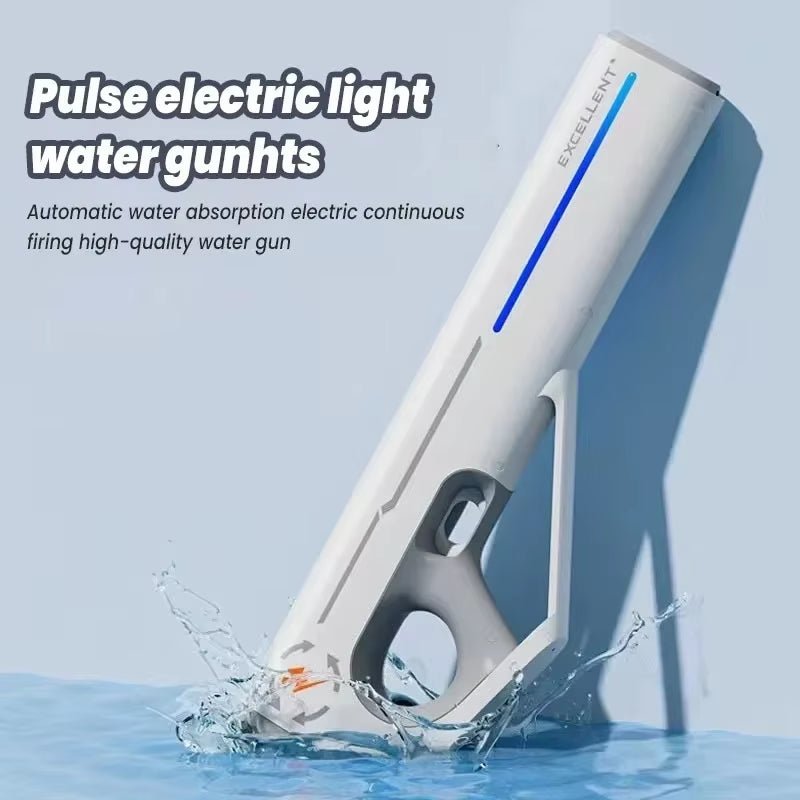 New Automatic Water Gun Toy with Light Water Absorption Electric High Pressure Spray Soaker Blaster - FLUFFI