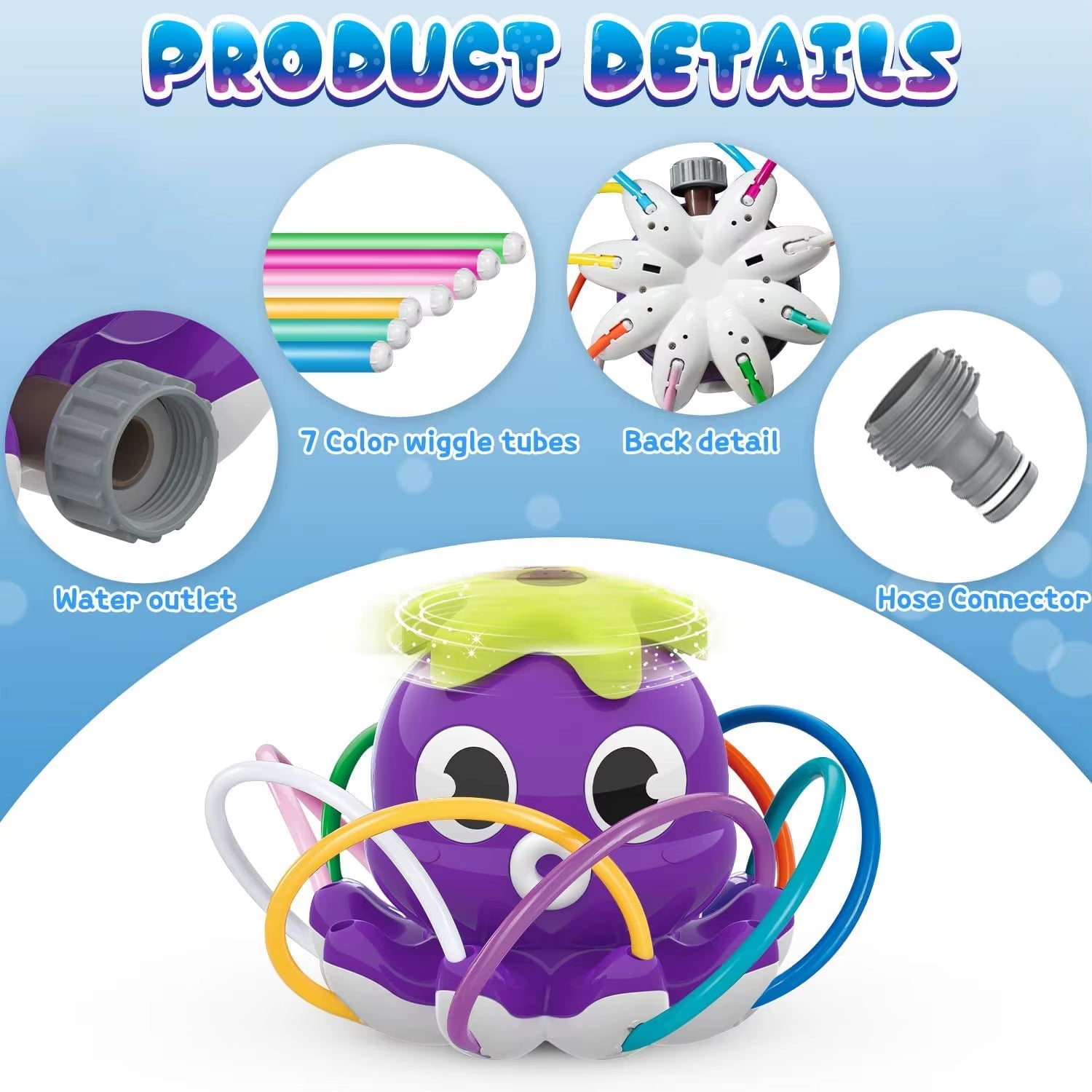 Octopus Sprinkler | Garden Water Toys | Summer Splash - FLUFFI