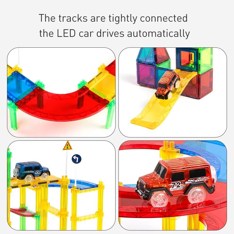 Orbit Magnetic Children'S Toys Plastic Material Lightweight Track Splicing Magnetic Kid Toy Children'S Birthday Gifts - FLUFFI