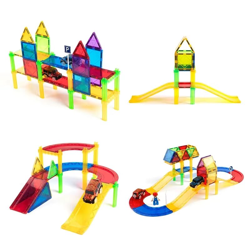 Orbit Magnetic Children'S Toys Plastic Material Lightweight Track Splicing Magnetic Kid Toy Children'S Birthday Gifts - FLUFFI