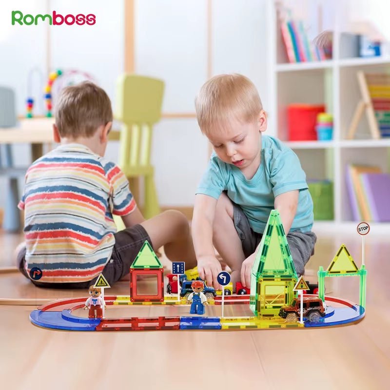 Orbit Magnetic Children'S Toys Plastic Material Lightweight Track Splicing Magnetic Kid Toy Children'S Birthday Gifts - FLUFFI