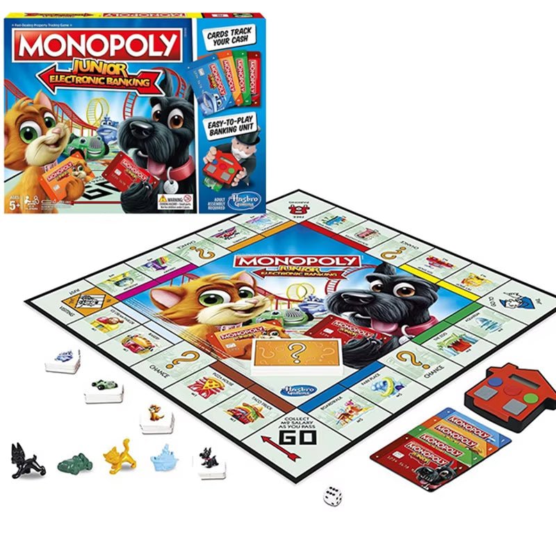 Original Monopoly | Board Games | Electronic Banking | Family Fun! - FLUFFI