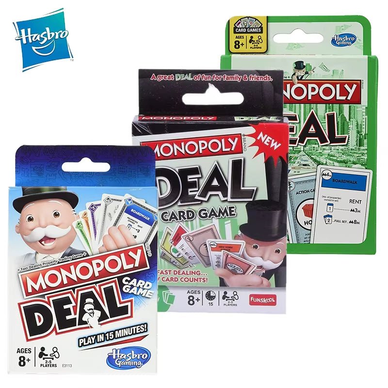 Original Monopoly Deal Games Playing - Cards Table Board Logic Learn Birthday Kids Game Toys for Family Adult Fast Dealing - FLUFFI