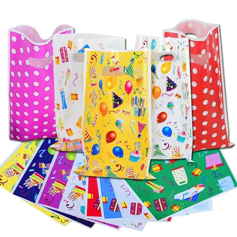Plastic Gift Bag for Children'S Candy, Banquet Popp Pearlescent Packaging, Strong and Durable, Birthday Party, 10 - 50 Pcs/Lot - FLUFFI