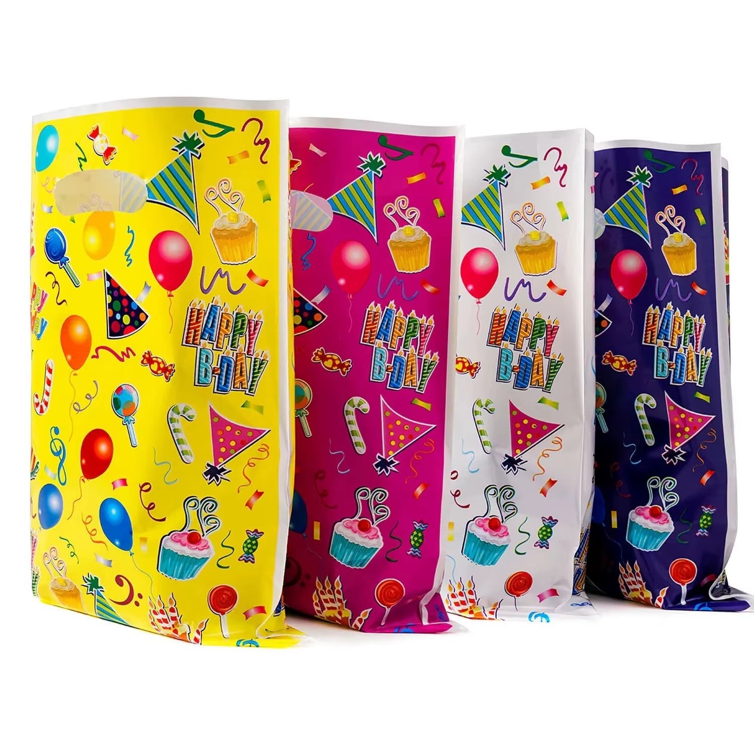 Plastic Gift Bag for Children'S Candy, Banquet Popp Pearlescent Packaging, Strong and Durable, Birthday Party, 10 - 50 Pcs/Lot - FLUFFI