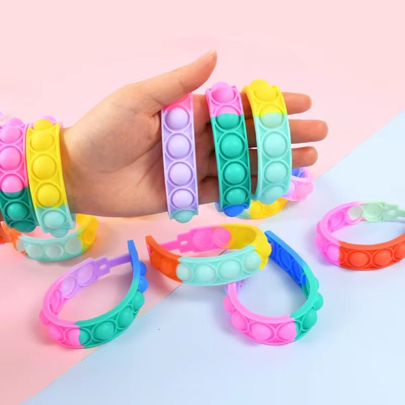 Pop Bubble Bracelets - Fidget Sensory Toy | Birthday Party Favors - FLUFFI