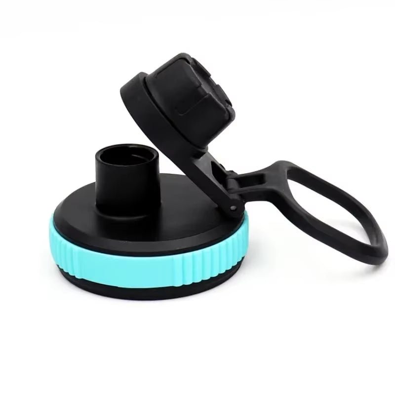 Portable Fashion Plastic Cup Lid Sports Water Bottle Straw Lid Replacement Wide Mouth Water Bottle - FLUFFI