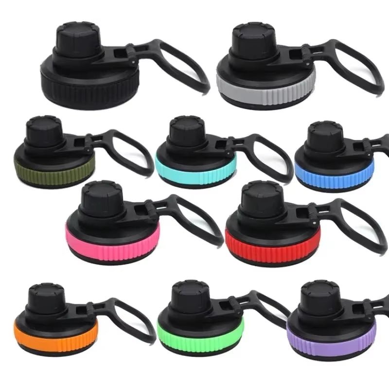 Portable Fashion Plastic Cup Lid Sports Water Bottle Straw Lid Replacement Wide Mouth Water Bottle - FLUFFI