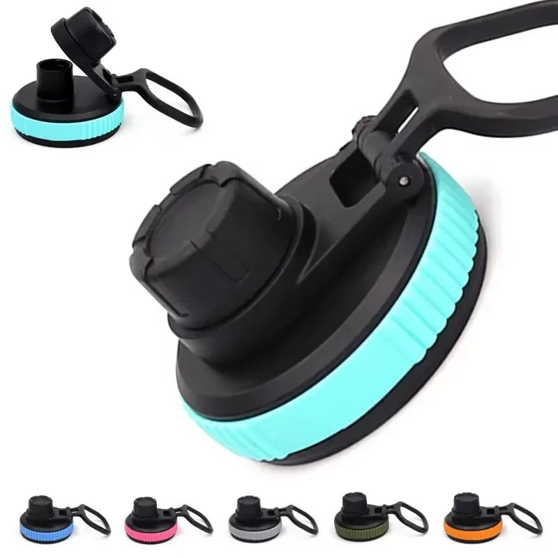 Portable Fashion Plastic Cup Lid Sports Water Bottle Straw Lid Replacement Wide Mouth Water Bottle - FLUFFI