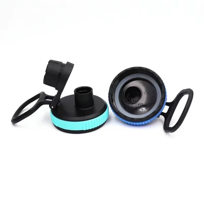 Portable Fashion Plastic Cup Lid Sports Water Bottle Straw Lid Replacement Wide Mouth Water Bottle - FLUFFI