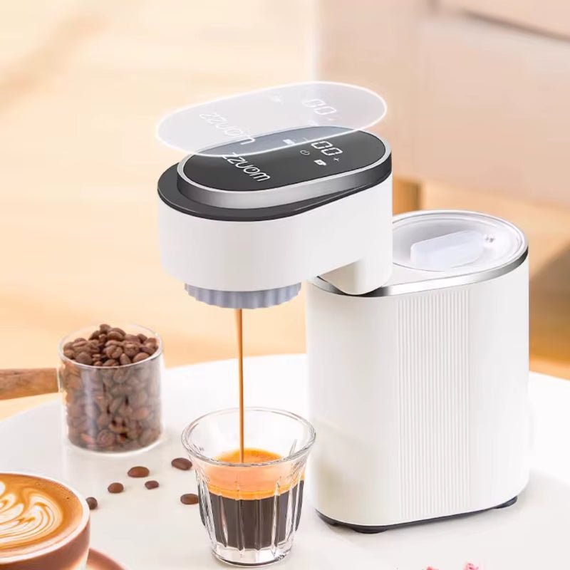 Portable Italian Coffee Machine Lightweight Semi - Automatic Home Espresso Machine Small Mini Portable Travel Coffee Machine - FLUFFI