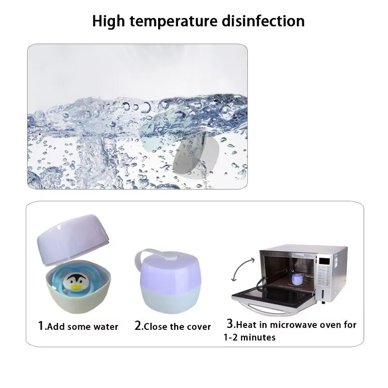 Portable Pacifier Case - Pacifier Teether Container - For Travel - FLUFFI