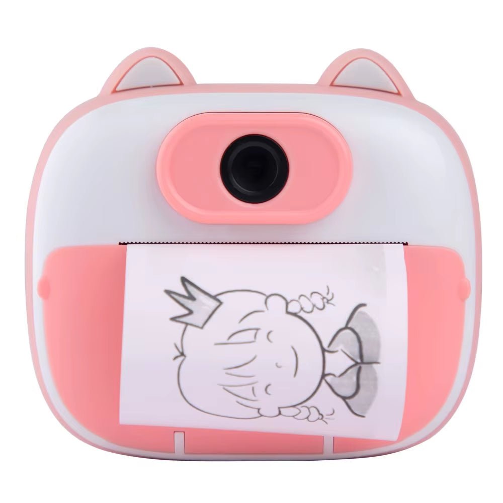 Printing Camera with Front and Rear Dual Camera IPS High - Definition Screen for Instant Shooting and Printing of Child - FLUFFI