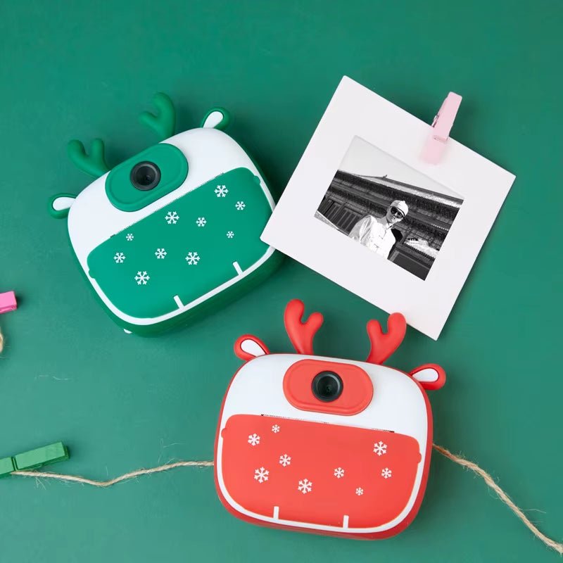 Printing Camera with Front and Rear Dual Camera IPS High - Definition Screen for Instant Shooting and Printing of Child - FLUFFI