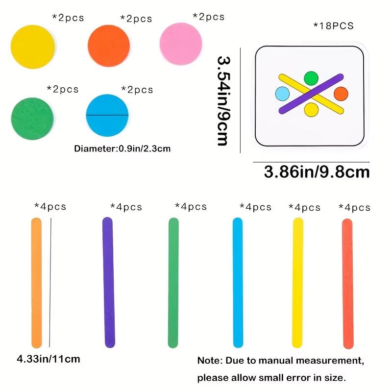 Rainbow Sticks Puzzle | Color Cognition - Logical Thinking | Matching Games - FLUFFI
