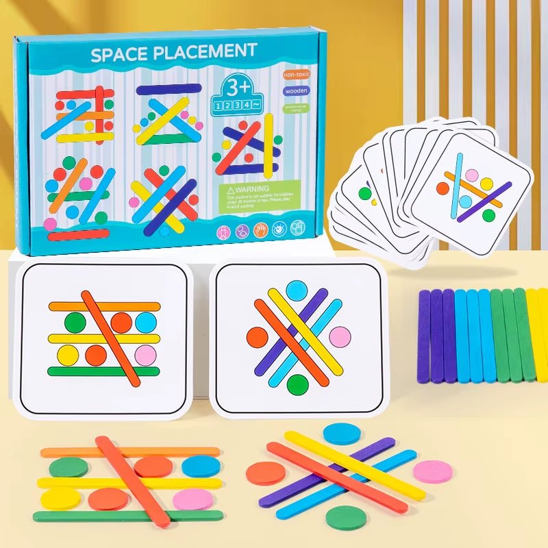 Rainbow Sticks Puzzle | Color Cognition - Logical Thinking | Matching Games - FLUFFI