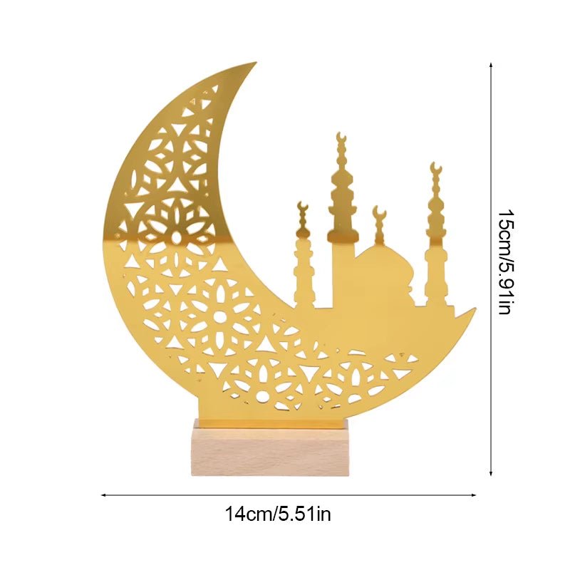 Ramadan Mubarak Acrylic Ornament 2025 Eid Mubarak Ramadan Kareem Decoration for Home Islamic Muslim - FLUFFI