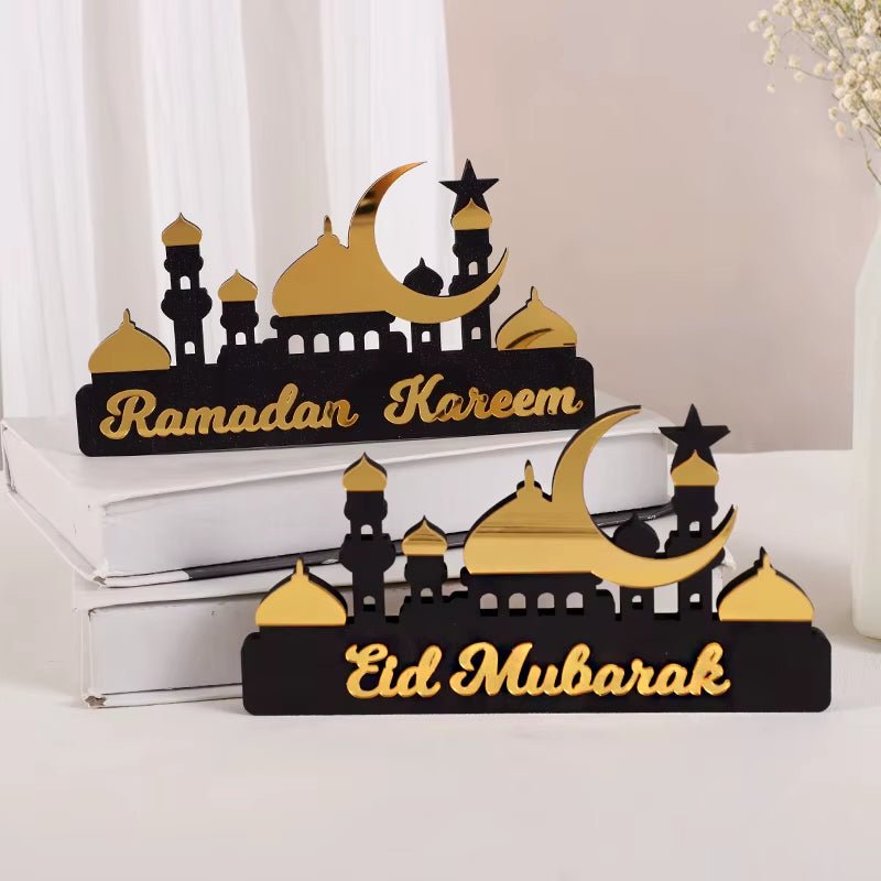 Ramadan Table Ornament | Eid Mubarak - Moon x Star x Castle - FLUFFI