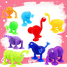 Set Mini Animal Shaped Suction Cup Toys,Multicoloured Building Blocks Pop Sucker - FLUFFI