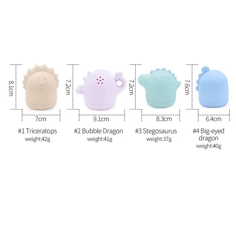 Silicone Animal Bath Toys - Cute Cartoon | Bath Toys - FLUFFI
