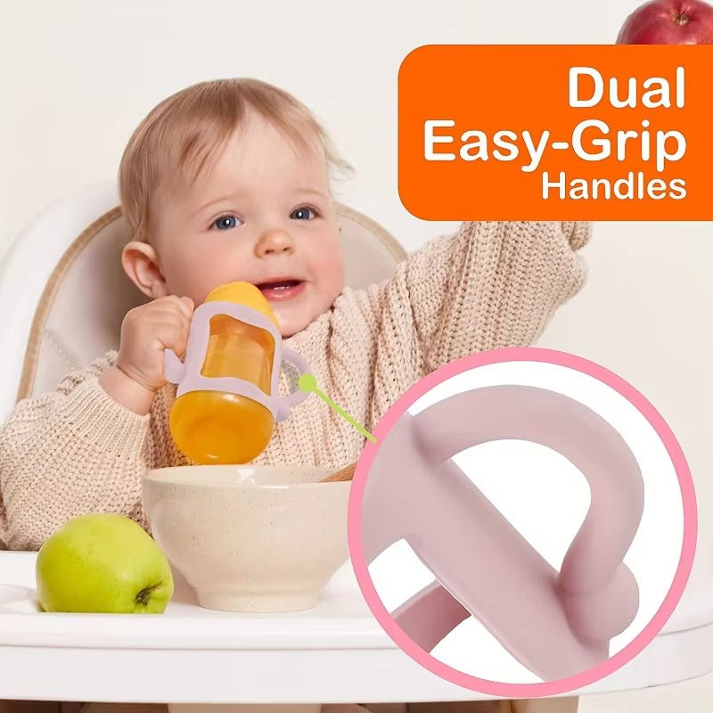 Silicone Bottle Handle for Narrow Baby Bottles, Easy Grip Handle, Can Accommodate Most Bottles - Bpa - Free Soft Silicone - FLUFFI