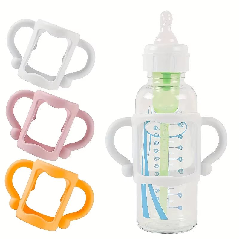 Silicone Bottle Handle for Narrow Baby Bottles, Easy Grip Handle, Can Accommodate Most Bottles - Bpa - Free Soft Silicone - FLUFFI