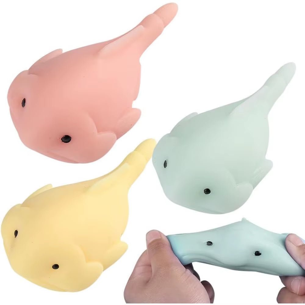Silicone Scorpionfish Squeeze Toy Ugly & Weird Fish Squeeze Toy Super Stretchy Anxiety Relief Toy for Teens Adults ADHD & Autism - FLUFFI