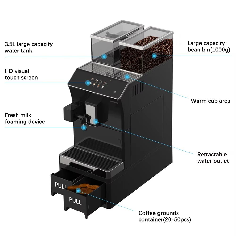 Smart Fully Automatic | Espresso Coffee Machines | Factory Custom Professional - FLUFFI