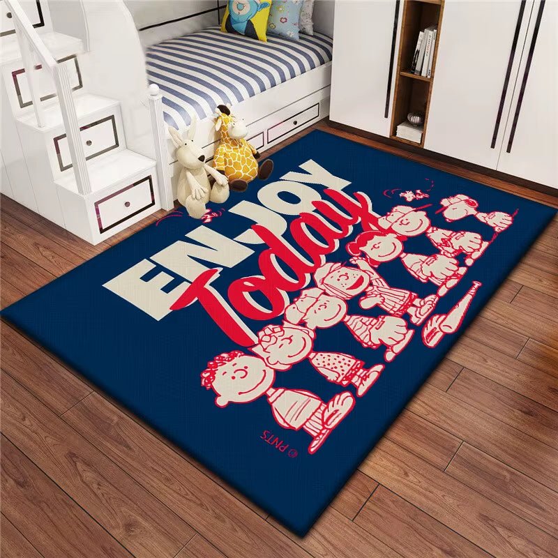 Snoopy Cartoon Cute Pattern Carpet for Children,Rugs for Bedroom,Living Room Floor Mat,Kitchen Mat,Mat,Bedroom Decor,Carpet,Home - FLUFFI