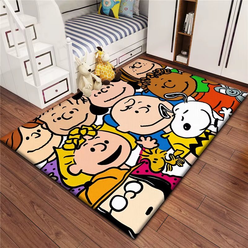 Snoopy Cartoon Cute Pattern Carpet for Children,Rugs for Bedroom,Living Room Floor Mat,Kitchen Mat,Mat,Bedroom Decor,Carpet,Home - FLUFFI