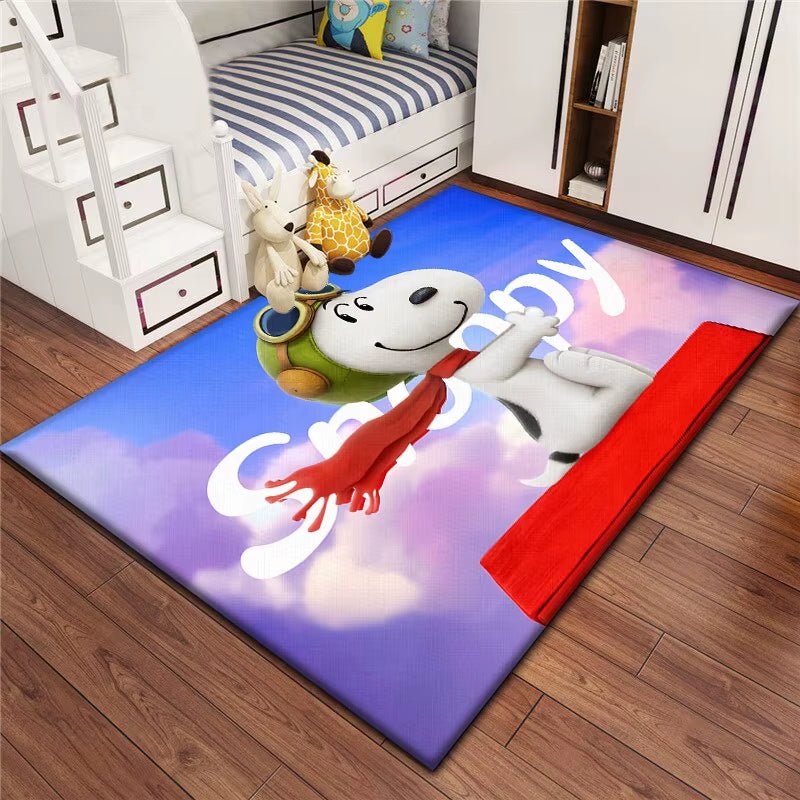 Snoopy Cartoon Cute Pattern Carpet for Children,Rugs for Bedroom,Living Room Floor Mat,Kitchen Mat,Mat,Bedroom Decor,Carpet,Home - FLUFFI