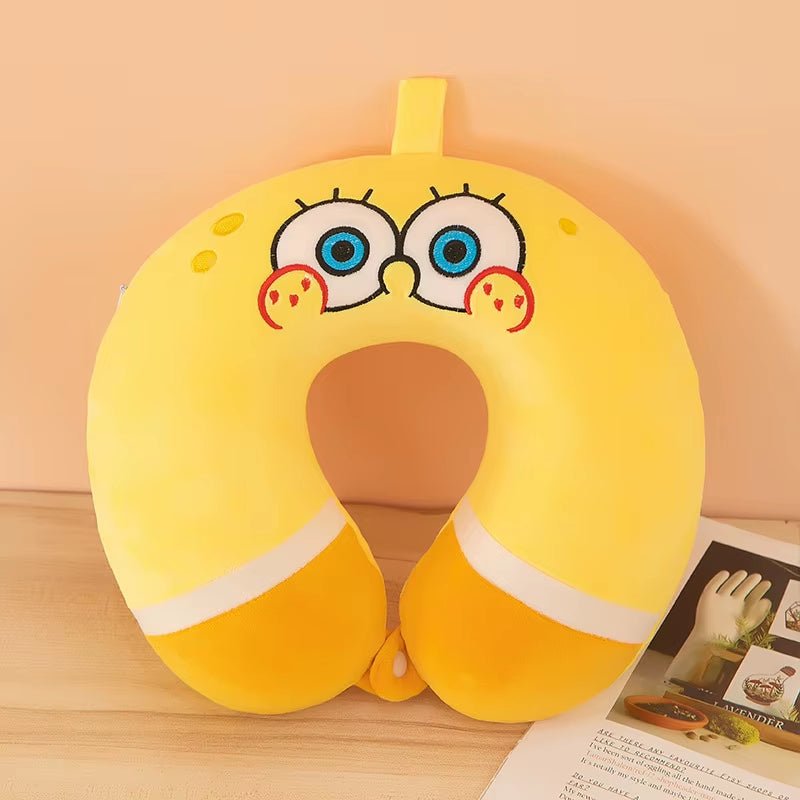Spongebob Patrick Star Neck Pillows - U - Shaped Travel Pillow - FLUFFI