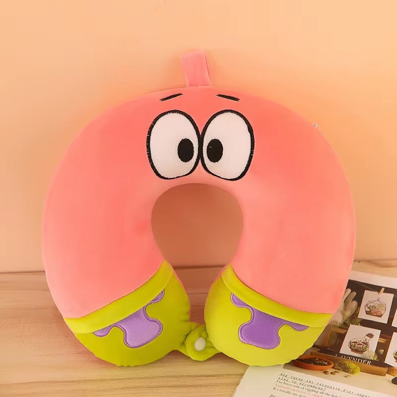 Spongebob Patrick Star Neck Pillows - U - Shaped Travel Pillow - FLUFFI
