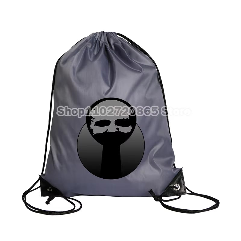Sprunki Drawstring Bag Hot Game Cute Anime Boys Girls String Pocket Swimming Pool Clothes Shoes Storage Waterproof Backpack Gift - FLUFFI