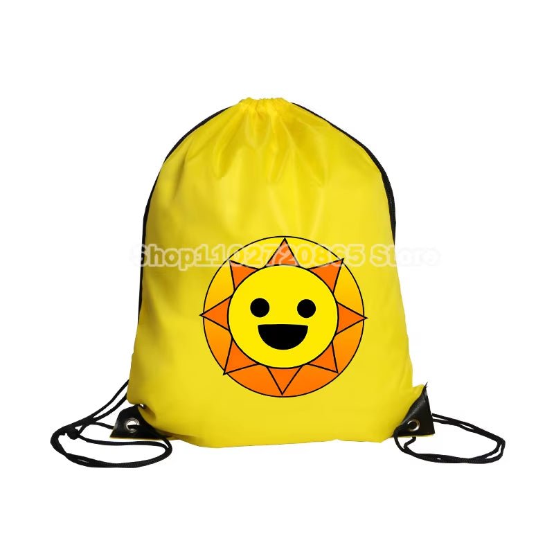 Sprunki Drawstring Bag Hot Game Cute Anime Boys Girls String Pocket Swimming Pool Clothes Shoes Storage Waterproof Backpack Gift - FLUFFI