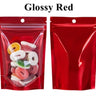 Stand up Clear Front Plastic Zip Lock Bag Resealable Wedding Snack Sugar Coffee Cereals Corn Spice Gifts Storage Pouches - FLUFFI