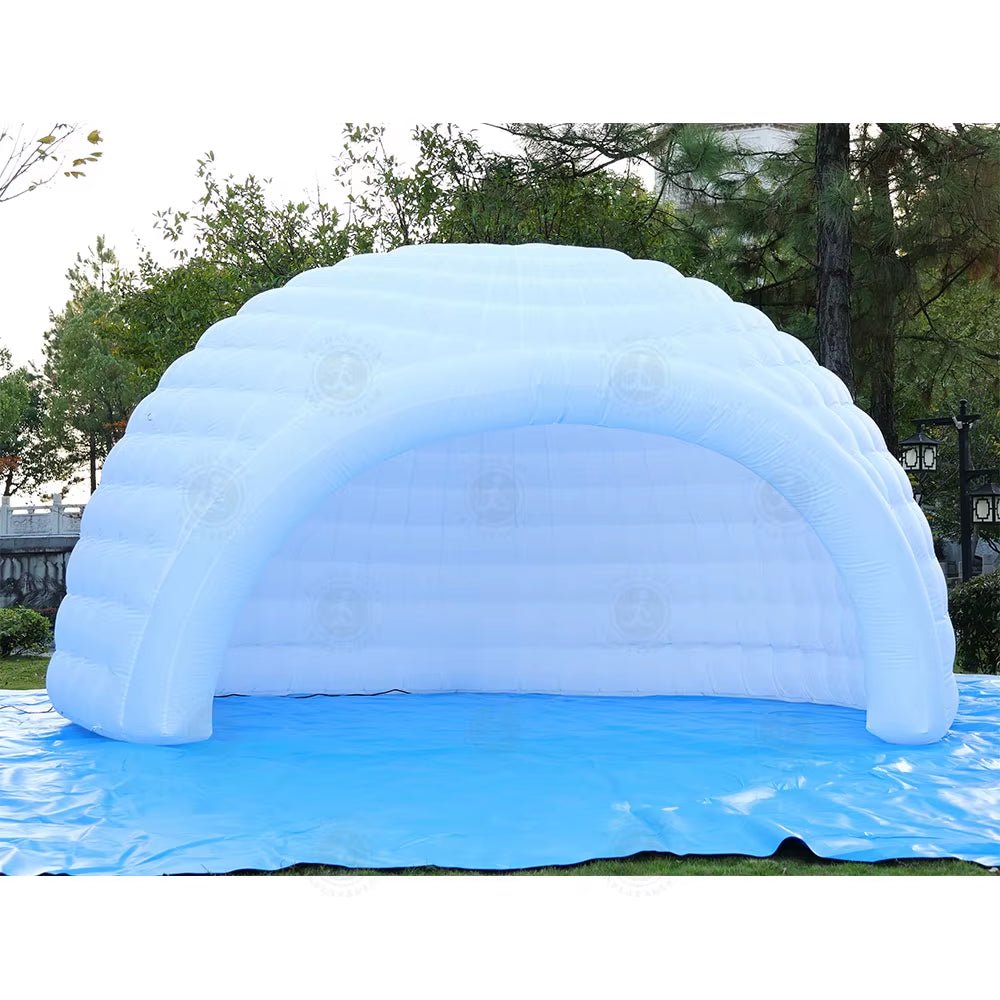 Stock Portable LED Inflatable Igloo Dome Tent Night Club Marquee Dome House Igloo &Air Blower for Exhibition Camping Party Event - FLUFFI