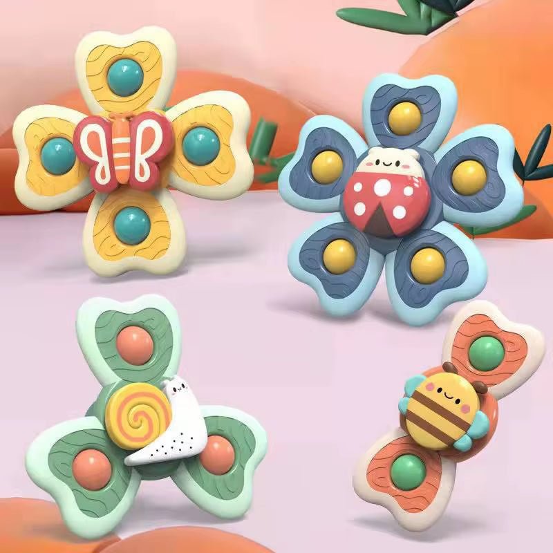 Suction Cup Spinning Top | Insects Themed Toys - FLUFFI